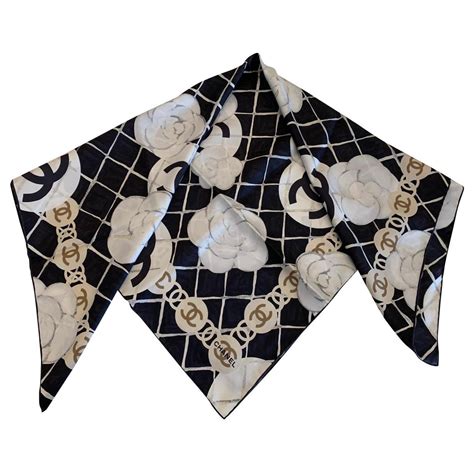 foulard chanel nero|Foulard CHANEL da Donna .